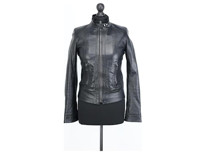 Dolce & Gabbana Biker jackets Black Leather  ref.1252928