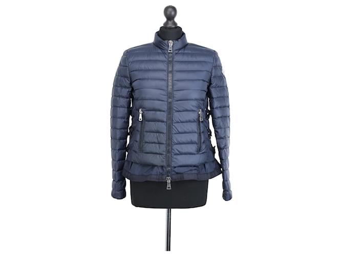 Moncler Abrigos, Ropa de abrigo Azul marino Poliamida  ref.1252929