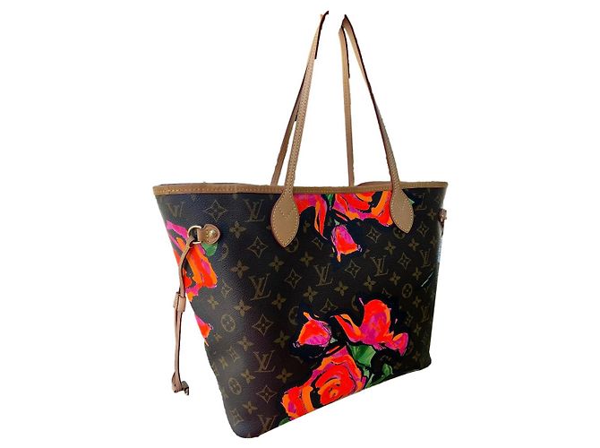 Louis Vuitton Neverfull MM Kollektion Stephen Sprouse Roses Mehrfarben