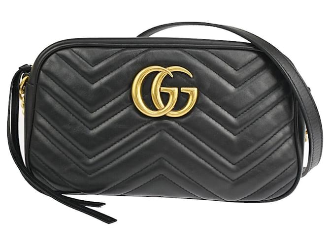 Gucci GG Marmont Black Leather  ref.1252956