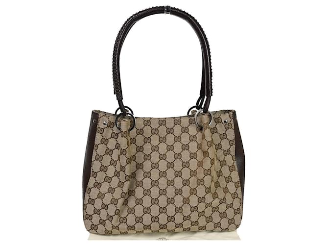 Gucci GG pattern Brown Cloth  ref.1253112