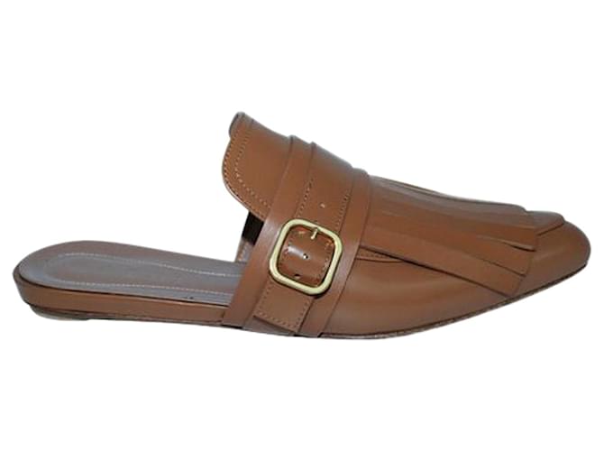 Marni Soft Leather Mules Brown  ref.1253151
