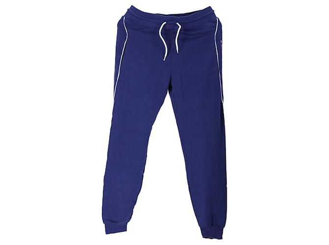 Tommy Hilfiger Womens Full Length Zip Joggers Blue Cotton  ref.1253173