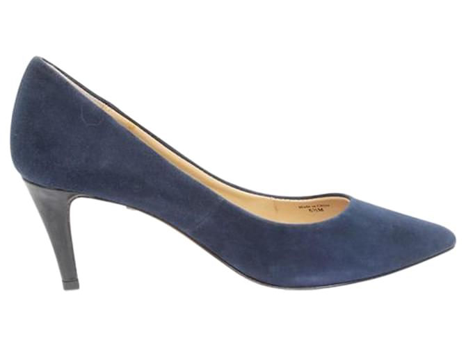 Diane Von Furstenberg Chaussures en daim bleu marine Suede  ref.1253218