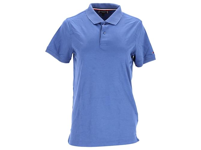 Tommy Hilfiger Slim Fit-Poloshirt für Herren aus reiner Baumwolle Blau  ref.1253293
