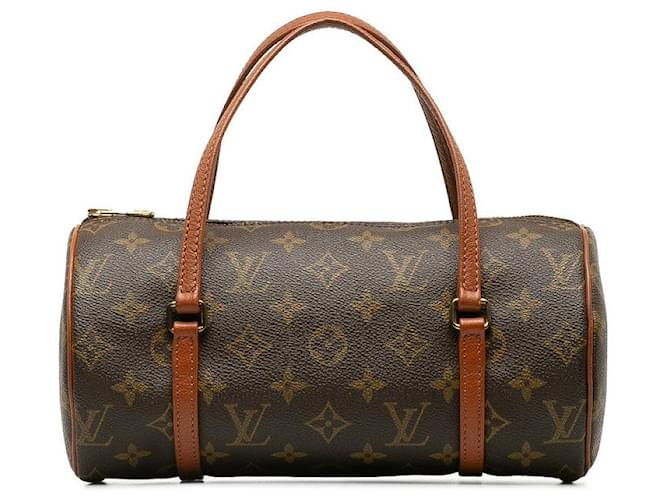 Bolsa Louis Vuitton Monogram Papillon 26 M51366 em couro PVC marrom em muito bom estado Plástico  ref.1253294