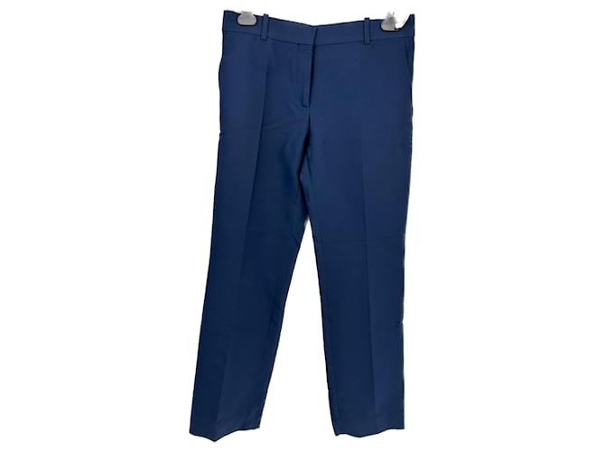 Céline CELINE Pantalon T.fr 40 polyestyer Polyester Bleu Marine  ref.1253323