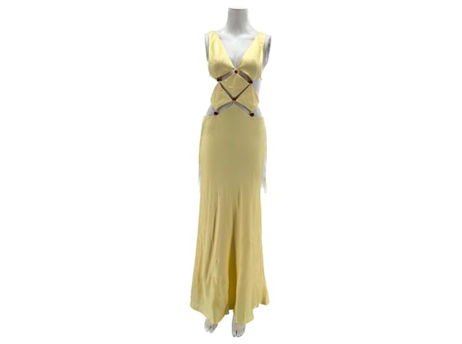 Autre Marque BEC & BRIDGE  Dresses T.US 6 Viscose Yellow  ref.1253357