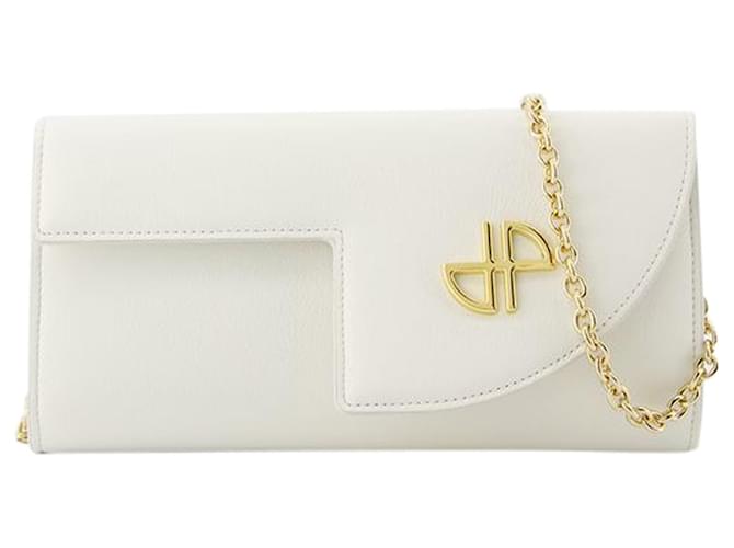 Autre Marque Wallet On Chain - PATOU - Leather - White Pony-style calfskin  ref.1253449