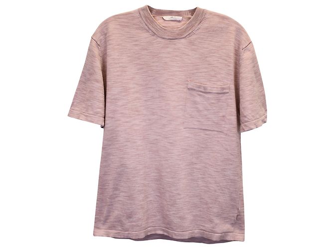 Autre Marque Mr. P Space-Dyed T-shirt in Pink Cotton Brown