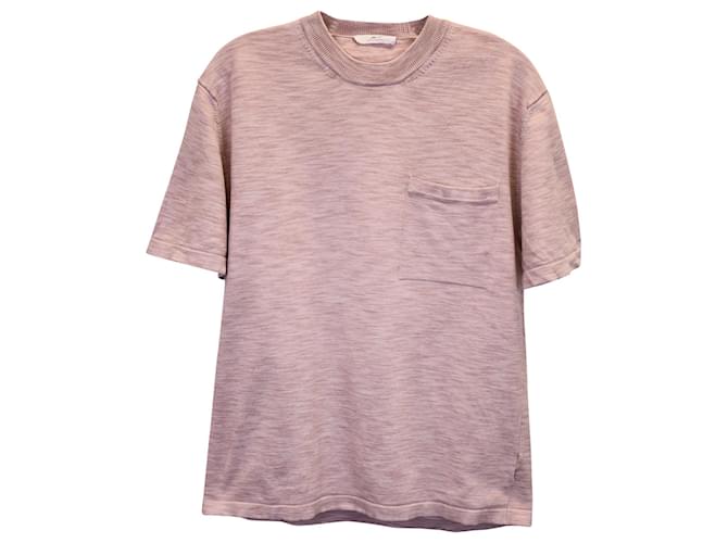 Autre Marque m. T-shirt P Space-Dyed en coton rose  ref.1253475