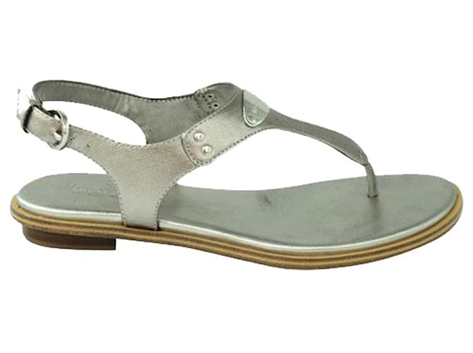 Michael Kors Metallic Thong Sandals Leather  ref.1253499