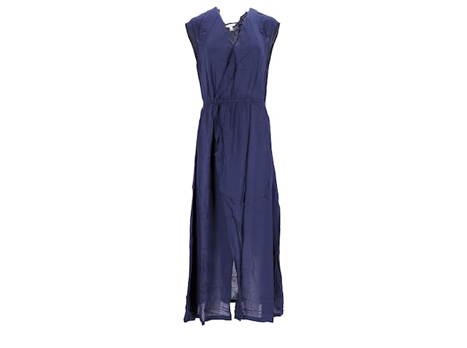 Tommy Hilfiger Womens Viscose Belted Wrap Dress Blue Cellulose fibre  ref.1253506