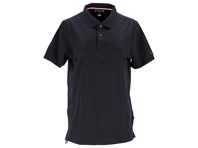 Tommy Hilfiger Slim Fit-Poloshirt aus Pima-Baumwolle für Herren Marineblau  ref.1253507
