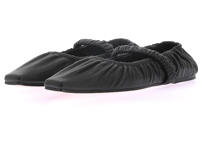 Autre Marque STUDIO AMELIA Ballerinas T.EU 39 Leder Schwarz  ref.1253609