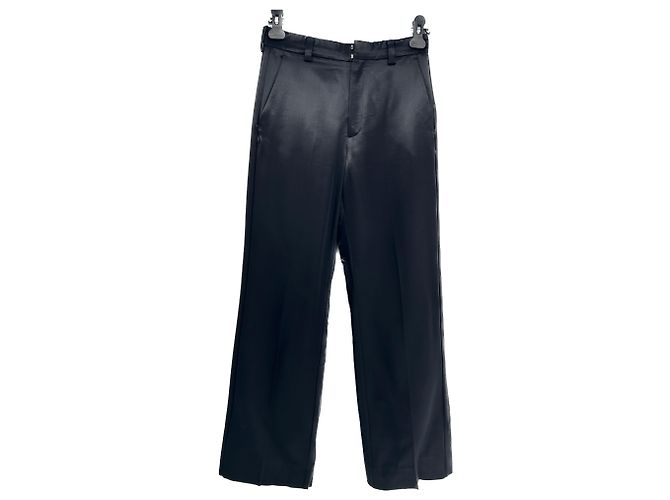 Autre Marque Pantaloni Teurn T.FR 36 Lana Nero
