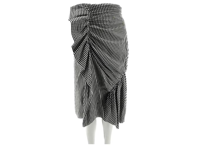 Autre Marque NON SIGNE / UNSIGNED  Skirts T.US 2 cotton Black  ref.1253614