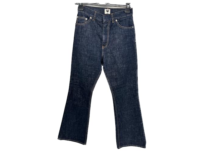 DIOR Jeans T.fr 36 cotton Blu navy Cotone  ref.1253639