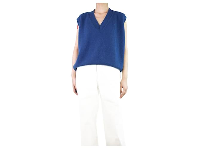 Autre Marque Blue sleeveless cashmere vest - size S  ref.1253671
