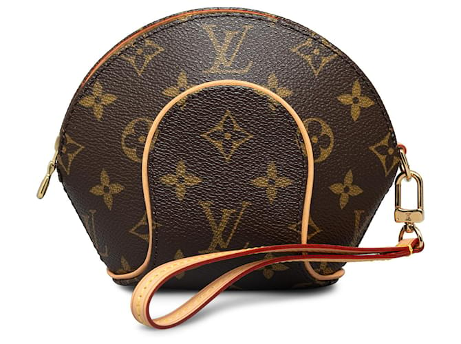 Louis Vuitton Brown Mini Monogram Ellipse Cloth  ref.1253719