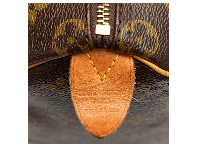 Louis Vuitton Monogram Brown Speedy 25 Toile Marron  ref.1253785