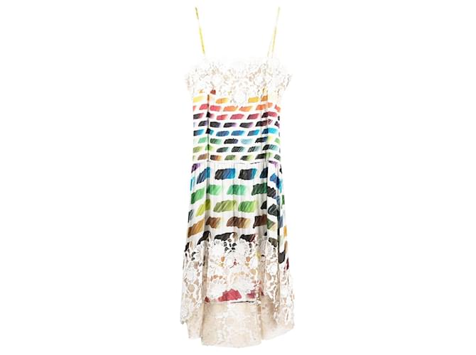 Chanel Robe de défilé emblématique de style Anna Wintour à 8 000 $. Soie Multicolore  ref.1253798