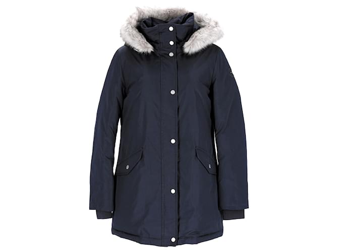 Tommy Hilfiger Womens Down Parka Navy blue Polyester  ref.1253820