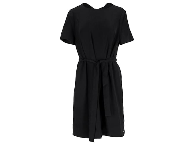 Tommy Hilfiger Damen-Kleid mit regulärer Passform aus schwarzem Polyester  ref.1253821