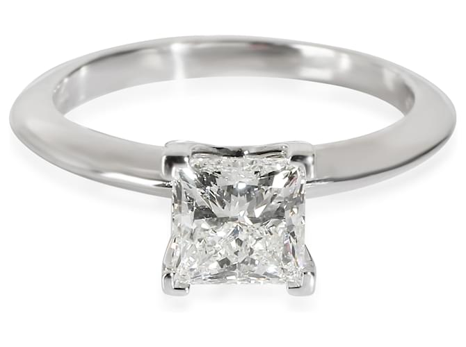 TIFFANY & CO. Bague de fiançailles solitaire diamant en platine I VVS2 1.05 ctw Métal Argenté Métallisé  ref.1253850