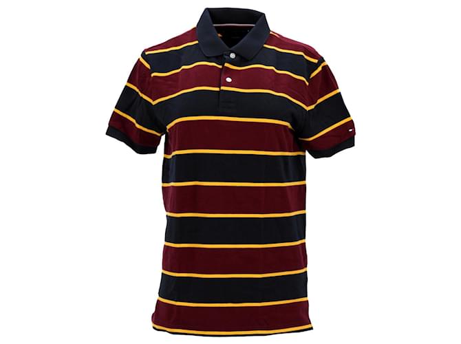 Tommy Hilfiger Polo Pur Coton À Rayures Multicolores Homme  ref.1253862