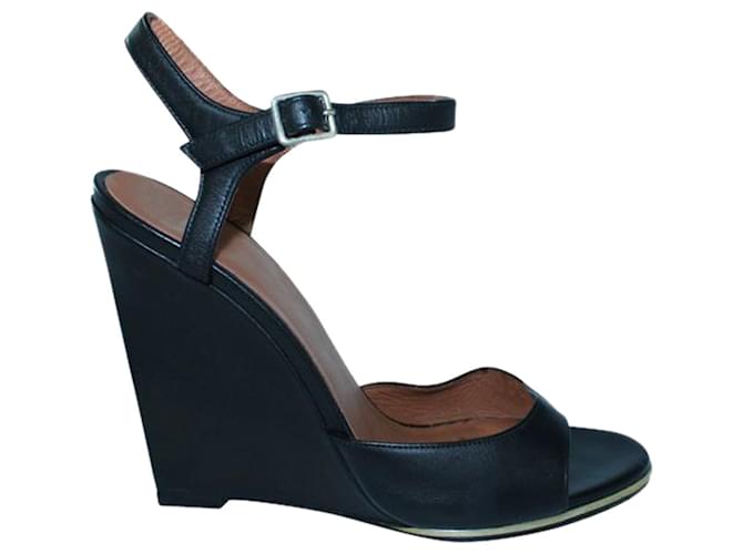 Givenchy Black Wedges Leather  ref.1253882