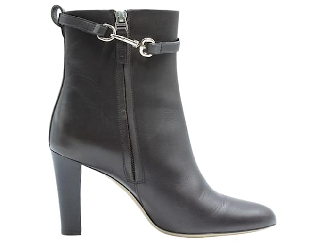 Bally Black leather ankle boots  ref.1253889