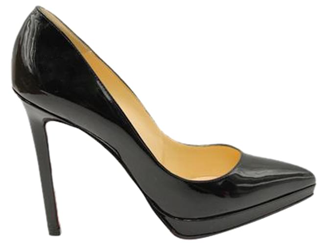 Christian Louboutin Pigalle Platform Patent Leather Pump Black  ref.1253905