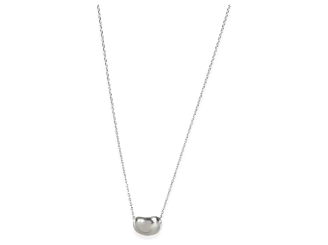 TIFFANY & CO. Elsa Peretti Bean Pendant in  Sterling Silver Silvery Metallic Metal  ref.1253942