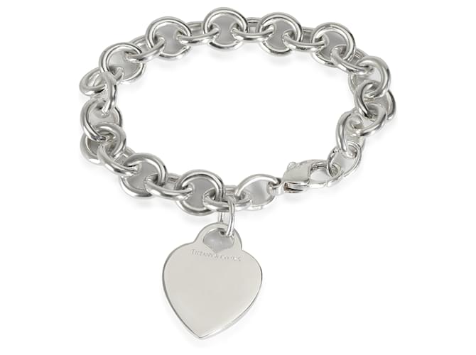 TIFFANY & CO. Heart Bracelet in  Sterling Silver Silvery Metallic Metal  ref.1253946