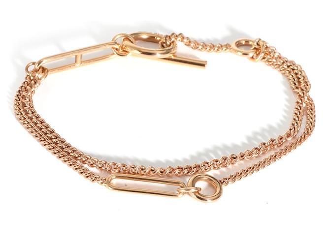 Hermès Echappee Bracelet in 18K 18k Rose Gold Metallic Metal Pink gold  ref.1254057