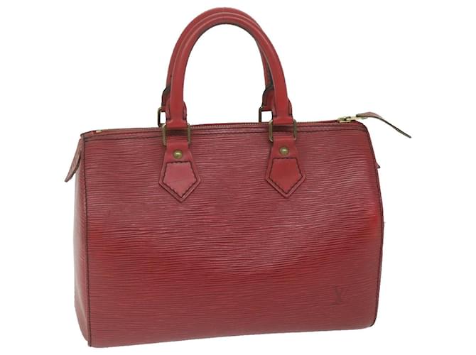 Louis Vuitton Epi Speedy 25 Hand Bag Castilian Red M43017 LV Auth 63241 Leather  ref.1254242