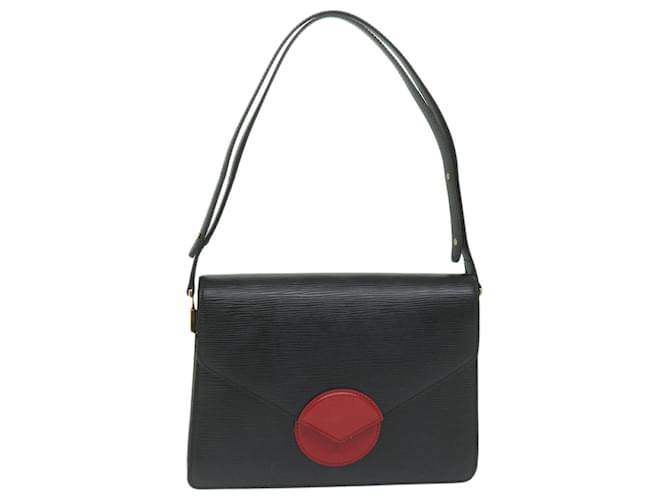 LOUIS VUITTON Epi Osh Shoulder Bag Black Red M52447 LV Auth ep2882 Leather  ref.1254386