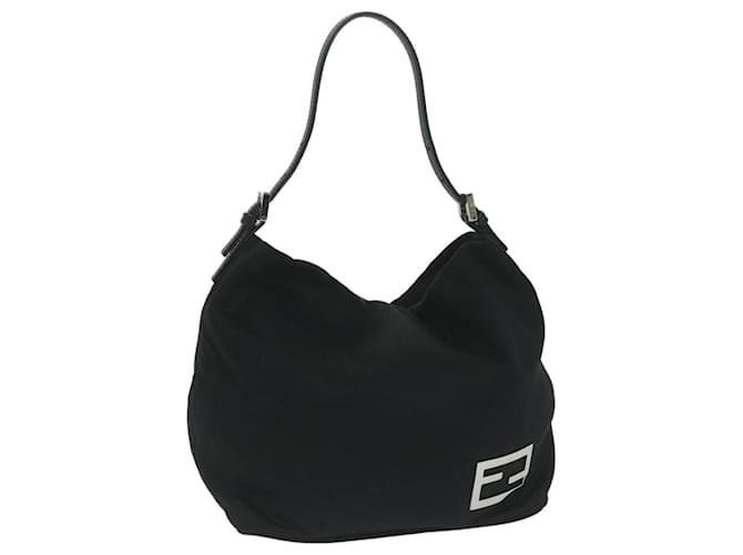 FENDI Shoulder Bag Nylon Black Auth fm3013  ref.1254399