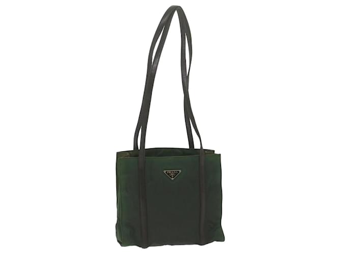 PRADA Shoulder Bag Nylon Green Auth bs10689  ref.1254419