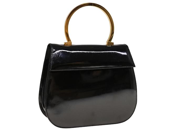 Salvatore Ferragamo Hand Bag Patent leather Black Auth hk1083  ref.1254501