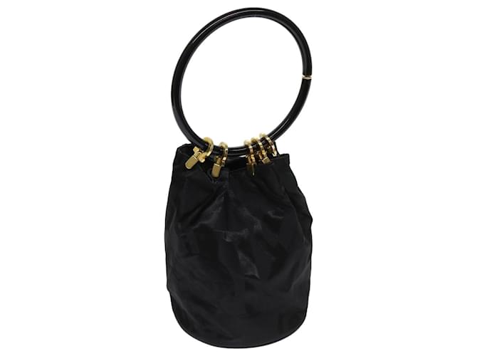 Salvatore Ferragamo Hand Bag Nylon Black Auth 64218  ref.1254528