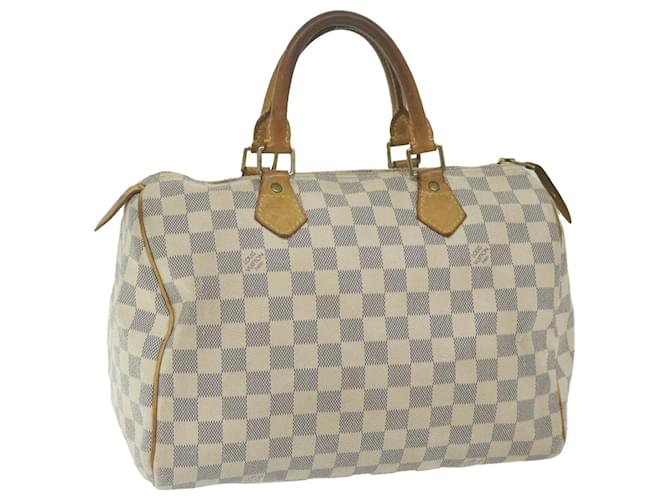 Louis Vuitton Damier Azur Speedy 30 Hand Bag N41533 LV Auth 64673  ref.1254536