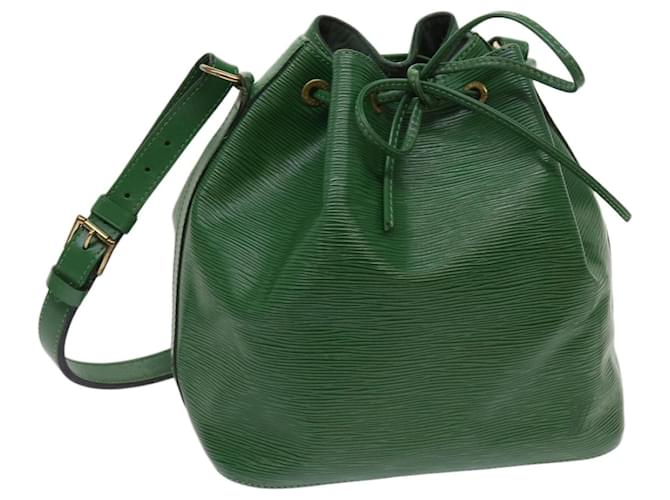 LOUIS VUITTON Epi Petit Noe Shoulder Bag Green M44104 LV Auth 64567 Leather  ref.1254538