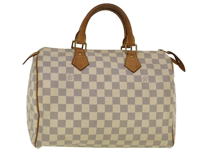 Louis Vuitton Damier Azur Speedy 30 Hand Bag N41533 LV Auth 59043  ref.1254551