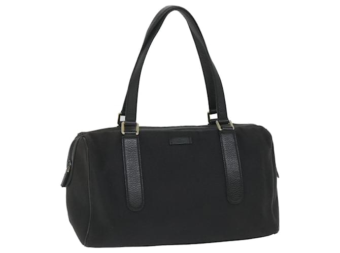 GUCCI Mini Boston Bag Canvas Black 257288 Auth hk894 Cloth  ref.1254561