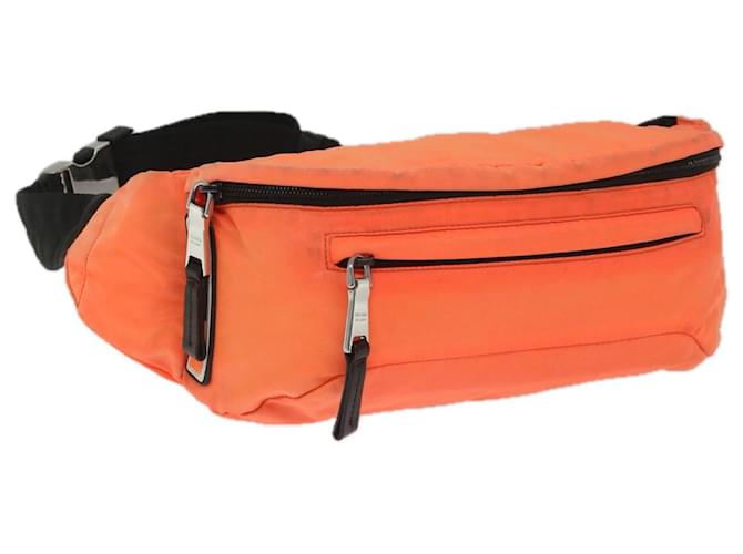 PRADA Waist bag Nylon Orange Auth hk893  ref.1254562