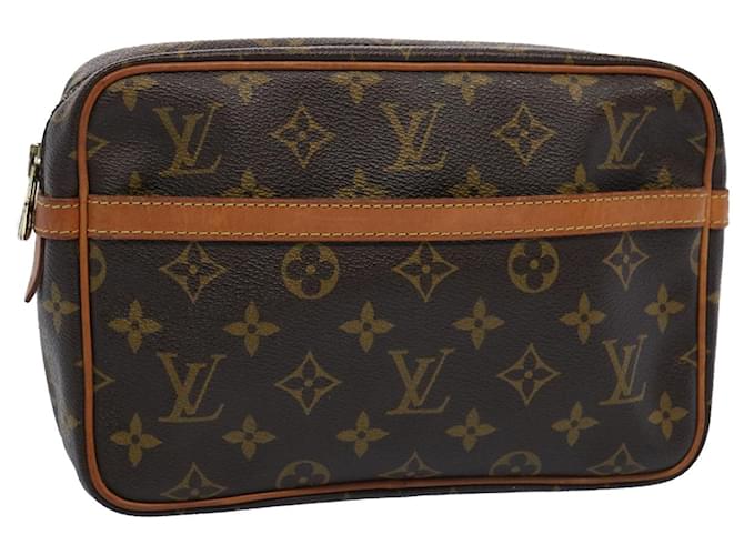 Louis Vuitton Monogram Compiegne 23 Bolsa de Embreagem M51847 LV Auth am5478 Monograma Lona  ref.1254597