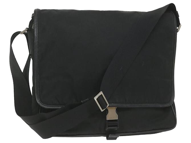PRADA Shoulder Bag Nylon Black Auth ar10484  ref.1254619