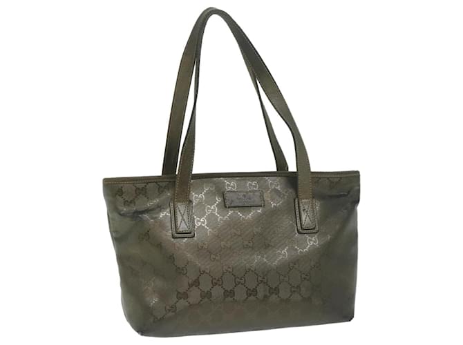 GUCCI GG implementation Tote Bag Khaki 211138 auth 64652  ref.1254639